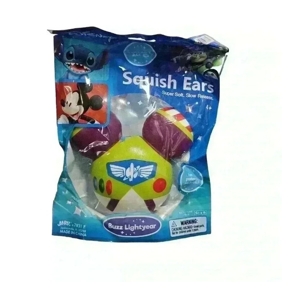 Disney Other - Disney Buzz Lightyear Squish Ears Soothing Toy Soft Slow Release Stress Reliever